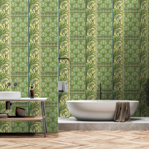 Art Deco Springtime Flowers Wallpaper