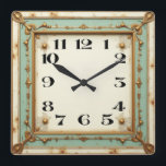 Art Deco Square Wall Clock<br><div class="desc">Great clock design. You will love it like others. Be free to use this design for other product you like or to customise and add your text. Follow me for more. Thank you. Have a nice day.</div>