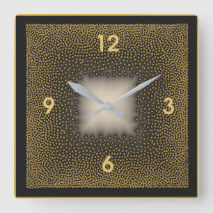 Art Deco Square Wall Clock