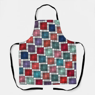 Art Deco Squares Apron