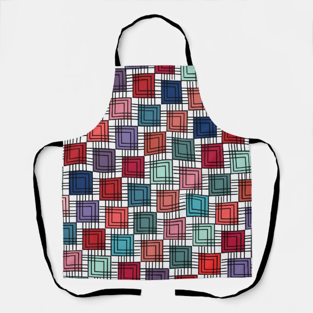 Art Deco Squares  Apron (Front)