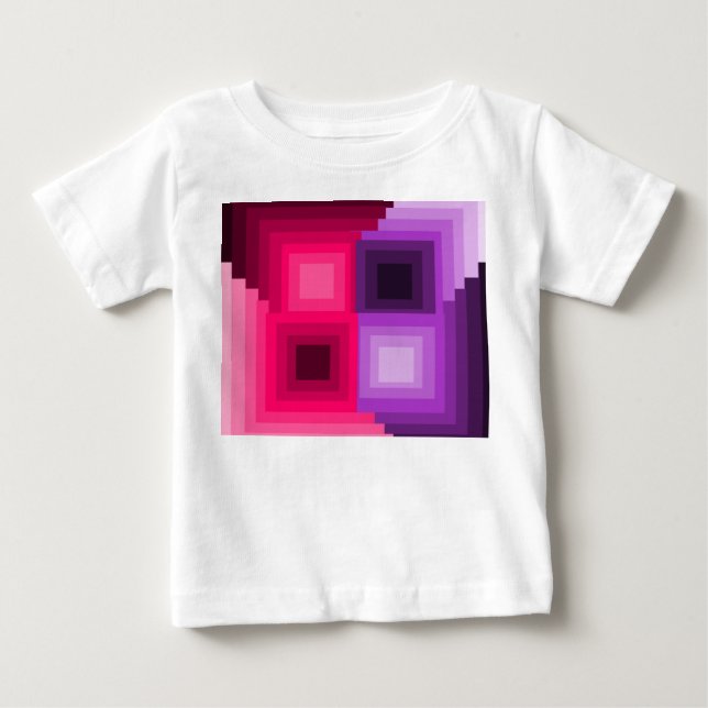 Art Deco Squares  Baby T-Shirt (Front)