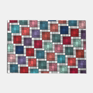 Art Deco Squares  Doormat