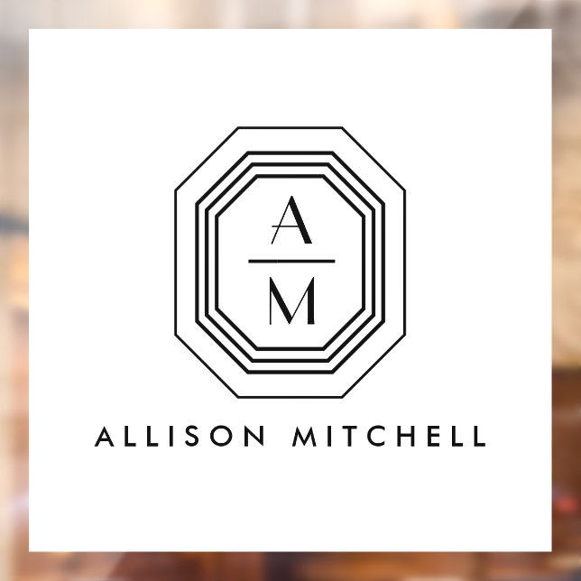 Art Deco Stacked Monogram Logo (Sheet 2)