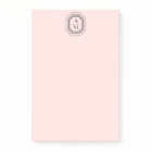 Art Deco Stacked Monogram Logo on Pink