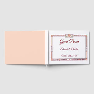 Art Deco Storybook Wedding Guest Book