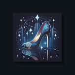 Art Deco Style Blue Stilettos Canvas Print<br><div class="desc">Art Deco Style Blue Stilettos Canvas Print Give your walls a contemporary and modern look with these high definition acrylic prints. Your image is printed on archival quality photographic paper and mounted on sturdy acrylic, creating a unique and dimensional visual statement! Ready to hang and easy to clean, they're the...</div>
