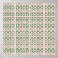 Art deco style blush pink and sage green 