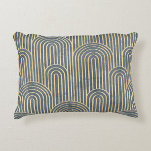 Art Deco style design luxury geometric seamless pa Decorative Cushion