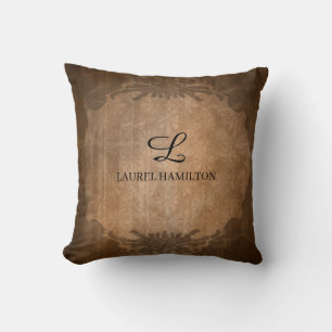 Art Deco Style Flowers and Frame Customised Cushion