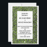 Art Deco Style Mistletoe Christmas Winter Invitation<br><div class="desc">Adapted from an early 20th Century advertisement,  a fabulous cutwork design mistletoe frame,  including leaves and berries,  perfect for your Winter or December event.</div>