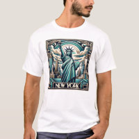 Art Deco style New York illustration