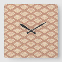 Art Deco style pattern in rose colour 