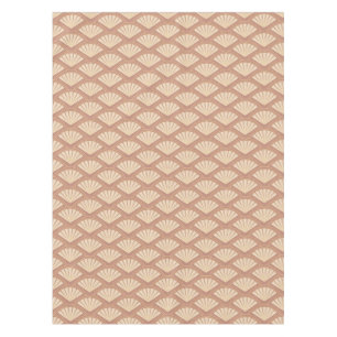 Art Deco style pattern in rose colour Tablecloth