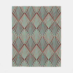 Art Deco style seamless pattern texture Fleece Blanket