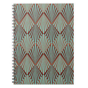Art Deco style seamless pattern texture Notebook