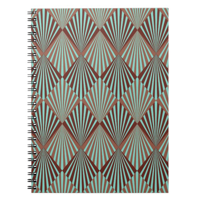 Art Deco style seamless pattern texture Notebook (Front)