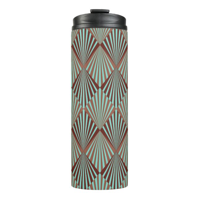 Art Deco style seamless pattern texture Thermal Tumbler (Front)