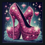 Art Deco Style Stiletto High Heels<br><div class="desc">Art Deco Style Stiletto High Heels Give your walls a contemporary and modern look with these high definition acrylic prints. Your image is printed on archival quality photographic paper and mounted on sturdy acrylic, creating a unique and dimensional visual statement! Ready to hang and easy to clean, they're the perfect...</div>