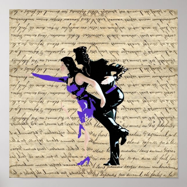 Art Deco style vintage dancers Poster (Front)