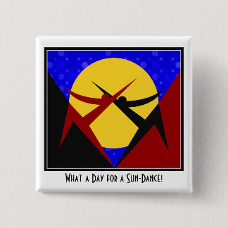 Art Deco Sun-Dance 15 Cm Square Badge