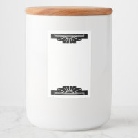 Art deco sun element in black