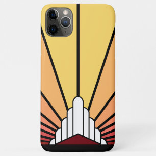Art deco sun in dawn Case-Mate iPhone case