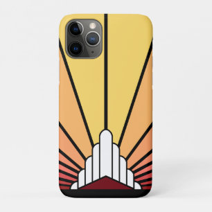 Art deco sun in dawn Case-Mate iPhone case
