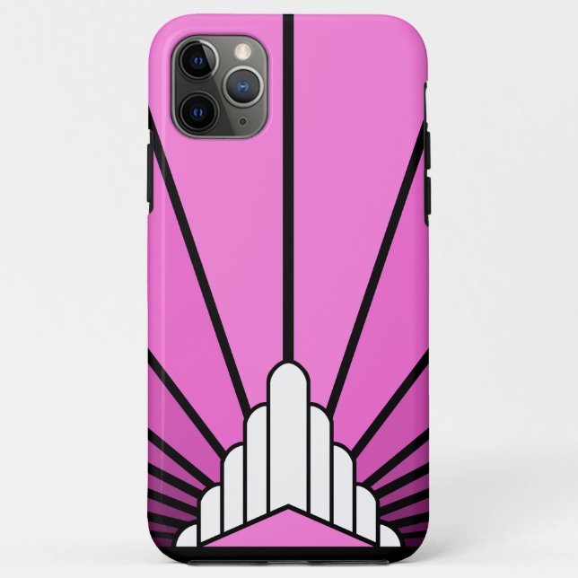 Art deco sun in pink Case-Mate iPhone case (Back)