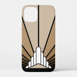 Art deco sun tan iPhone 12 mini case