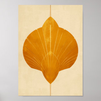 Art Deco Sunburst Mustard Gold Wall Art