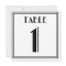 Art Deco Table Number 1