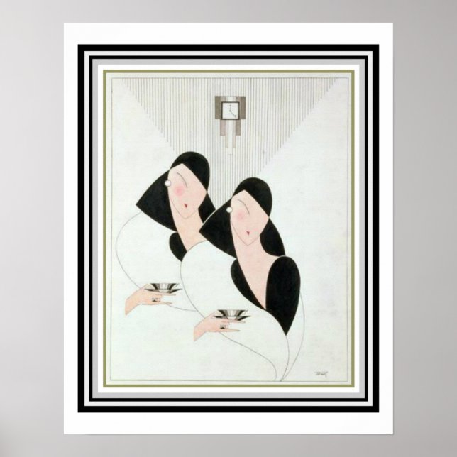 Art Deco "Tea Time" 16 x 20 Poster (Front)