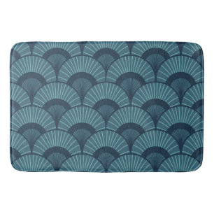 Art Deco Teal Bath Mat