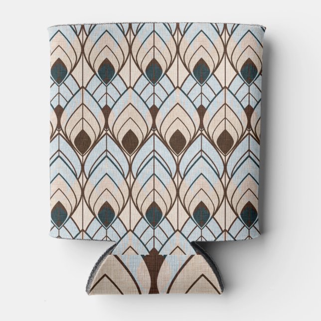 Art Deco: Textured Seamless Ornament. Can Cooler (Front)