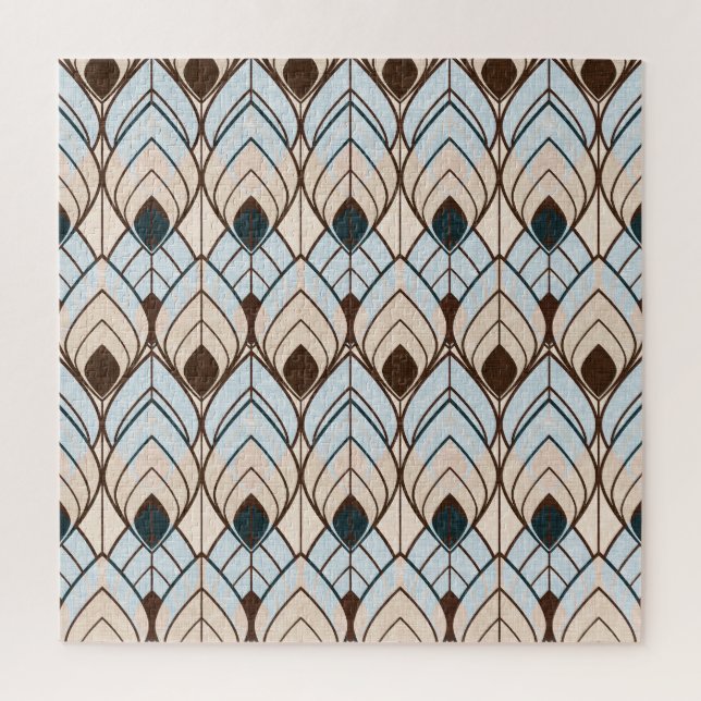 Art Deco: Textured Seamless Ornament. Jigsaw Puzzle (Vertical)