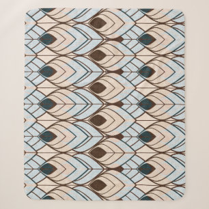 Art Deco: Textured Seamless Ornament. Sherpa Blanket