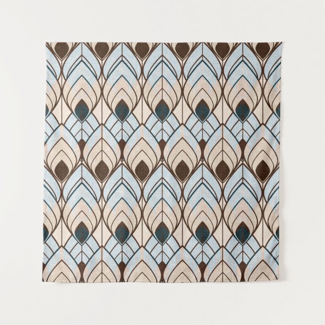 Art Deco: Textured Seamless Ornament. Tapestry (Front)