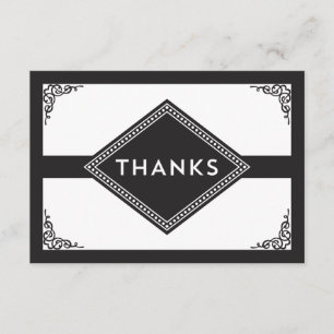 Art Deco Thank You Card