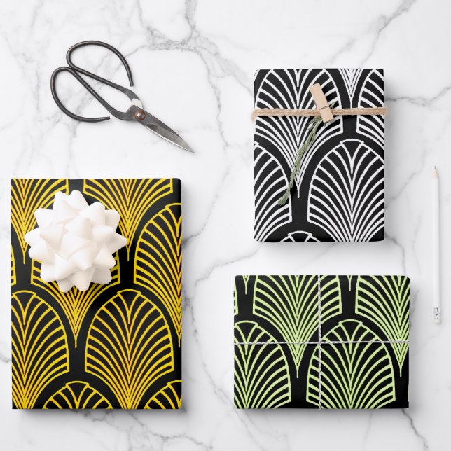 Art Deco themed gift wrap for special occasions (Front)