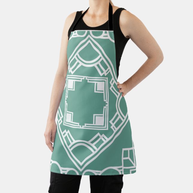 Art Deco Tile  Apron (Insitu)