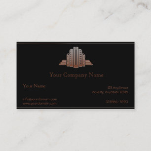 Art Deco Tower Business Card