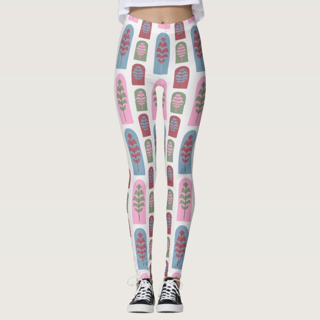 Art Deco Trees  Leggings (Front)