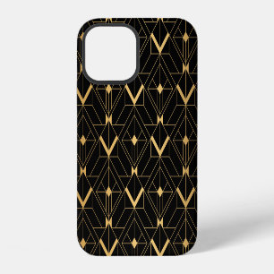 Art Deco Triangle: Luxury Pattern. iPhone 12 Case