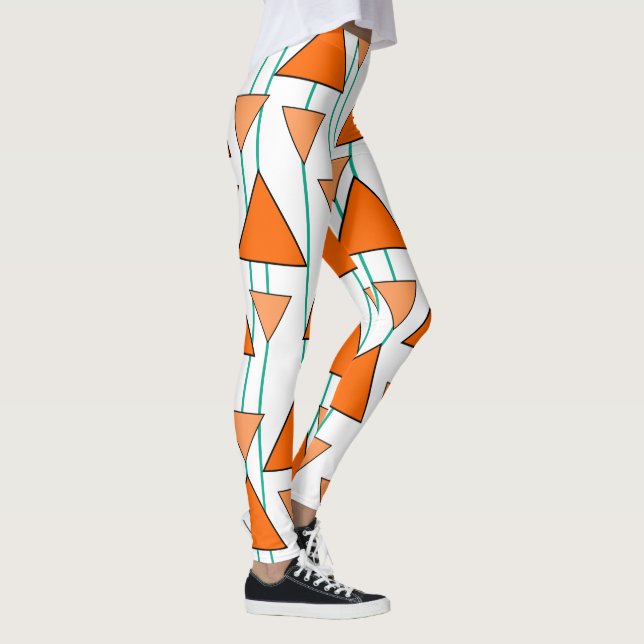 Art Deco Triangles Leggings (Right)