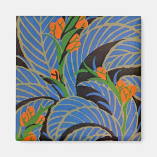 Art Deco Tropical Night - Magnet
