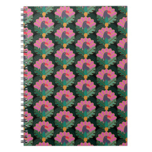 Art Deco Tropical Toucans & Pineapples Notebook