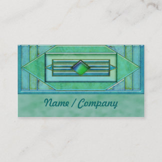 Art Deco Turquise Jewels Business Card
