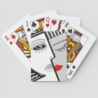 Art Deco Two-Faced Janus Playing Cards