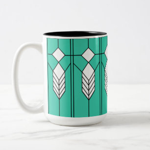 Art Deco Two-Tone Coffee Mug